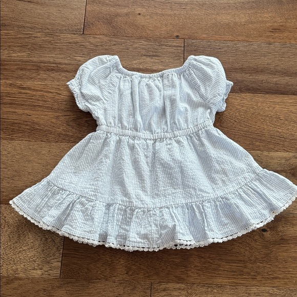 Tommy Bahama Light Blue Striped Baby Dress - Picture 2 of 3